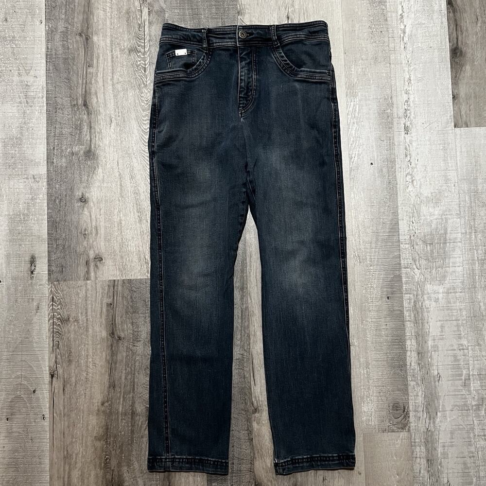 Kuhl Denim Klassik Mens 34x32 Indigo Dye Stretch Jeans Blue Denim Outdoor Pants